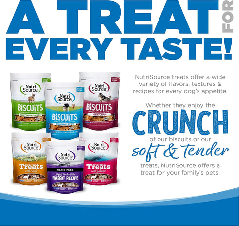 Nutri Source TU80020 Soft & Tender Chicken Treats for Dogs, 14 oz