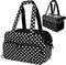 PetAmi Small Dog Purse Carrier, Soft-Sided Bag with Pockets, Airline Approved, Max 18 lbs, Polka Dot Black