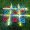 Outdoor Games Giant Tic Tac Toe - Yard Lawn Toss Games with Light, Glow in Dark Backyard Games for Family Fun