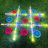 Outdoor Games Giant Tic Tac Toe - Yard Lawn Toss Games with Light, Glow in Dark Backyard Games for Family Fun