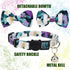 Cat Pet Breakaway Collar with Bell, Bowtie Detachable Bow Adjustable Safety for Kitten Puppy 2pcs Yellow & Purple Oil