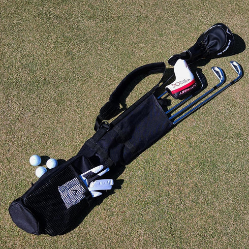 Murray Sporting Goods Golf Sunday Bag, Black Lightweight Travel Carry Bag with Cushioned Shoulder Strap