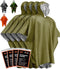 PREPARED4X Emergency Rain Poncho with Mylar Blanket Liner - Heavy Duty Waterproof Camping Gear