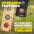 2-in-1 3-Hole Triumph Bag Toss & Washer Toss Combo Game Compact Dual-Play Boards with Built-in Scoring, Bean Bags