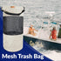 24x14 inches Portable Mesh Trash Bag for Boats, Kayaks, and Campers - (Beige)