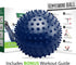 URBNFit Pilates Ball 9 Inch - Small Exercise Balls for Yoga, Barre, Physical Therapy, Stretching, Posture, Core Fitness – Mini Bender & Massager Ball for Back Pain with Workout Guide