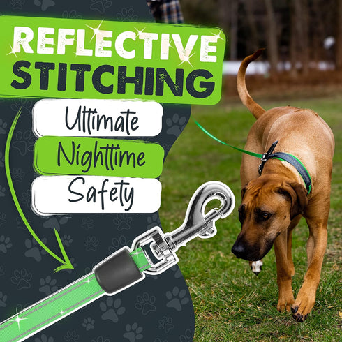 Mighty Paw Retractable Leash with Poop Bag Holder, 16' Long for Small, Medium & Large Dogs, Bags Included