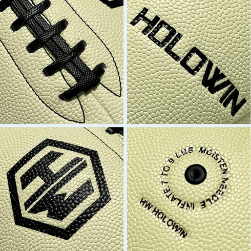 Holographic Luminous Light Up Reflective Football, Glowing in The Dark, Great Toy Gifts for Boys, Kids, Men