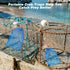 AojSup 6 Pcs Crab Trap Bait Bags with Locker, Portable Fish Trap Outdoor Sports Style Crab Snare Mesh Bait Traps Shrimp