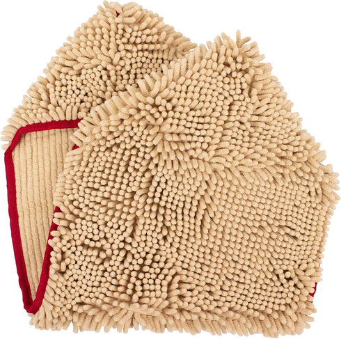 My Doggy Place Dog Towel, Super Absorbent Microfiber with Hand Pockets, Quick Dry Shammy Towel, Oatmeal, 30 x 12.5 in
