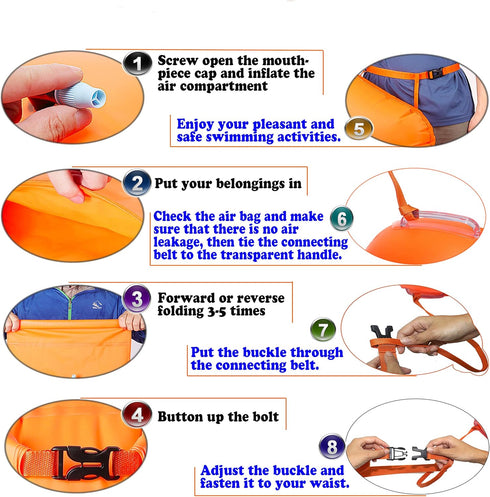 Swim Belts for Open Water - Swim Buoy Float for Safer Swim Training