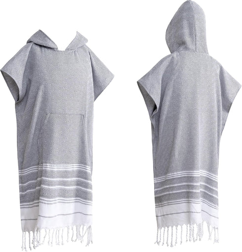 Sufeasdf 1pcs Turkish Towel Poncho Turkish Cotton Beach Poncho wim Cover Up Wearable
