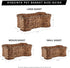 Bone Dry Pet Storage Collection - Medium Bone Shape Hyacinth Toy Basket