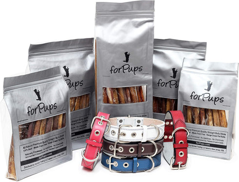 (1 Pound – 6 Inch) (THICK) (16 oz Pack) All Natural Premium Quality Bully Sticks (6”)