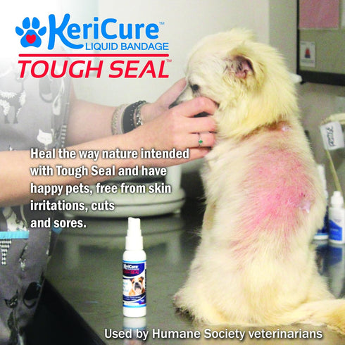 Pet Liquid Bandage Spray for Dogs & Cats - Tough Seal - 2oz Calming Wound Care Protection, Protects Cuts and Scratches