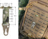 Tactical Gear Clip Clash Hook, Hanging Carabiner T-Mount MOLLE Webbing Battle Belt Clip Accessories