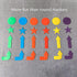 Eco Walker 12pcs Colorful Star Arrow Spot Marker Non-Slip Directional Carpet Marker for Training Agility, Kids