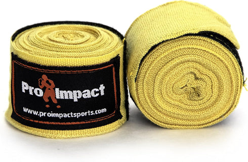 Pro Impact 180 Inch Mexican Style Boxing Hand Wraps, Stretchable Wrist & Knuckle Support for MMA