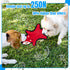 5pcs Set LECHONG No Stuffing Dog Squeaky Toys, Glowing Eyes Crinkle Plush Puppy Toys for Teething Chewing, Flat Tough