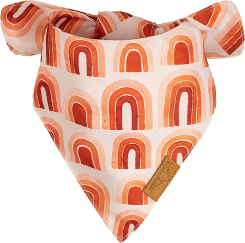 Remy+Roo Large Spring Bandanas - 4 Pack Rubi Set | Adjustable Polyester Fabric | Premium Durable Floral Dog Bandana