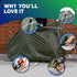 YardStash Bike Cover – Reflective Waterproof Bicycle Covers for Outside Storage, Weatherproof Garden Tarp