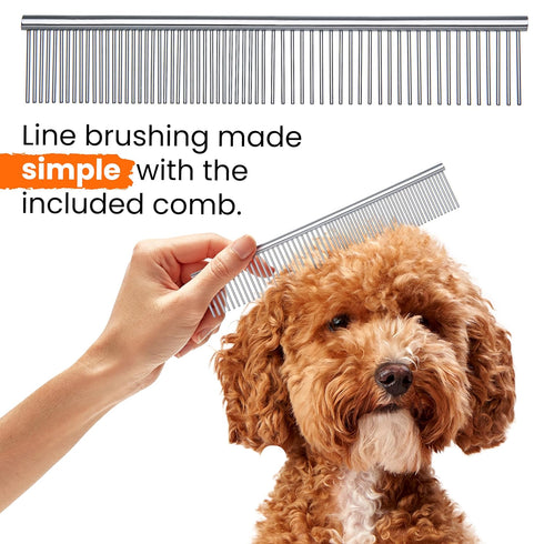DOODLEEZ Slicker Brush for Dogs - Goldendoodle Brush with Poodle Comb and Cases Included - Goldendoodle Must Haves