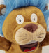 goDog Crazy Hairs Lion Plush Dog Toy, Silent Squeak with Chew Guard Technology - Tan, Small