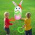 34 6 ArtCreativity Easter Games Bunny Inflatable Ring Toss with Rings, Easter Games for Kids - Weighted Bottom to Keep
