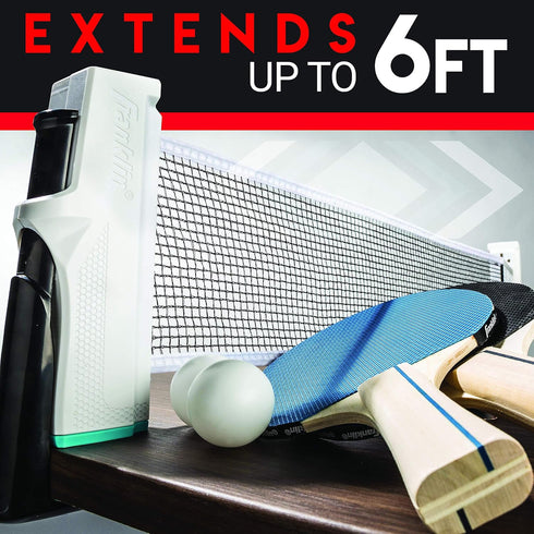 Set (2) 2 (2) Franklin Sports Table Tennis to Go Portable Ping Pong - Table Top Ping Pong Net + Paddles - Ping Pong