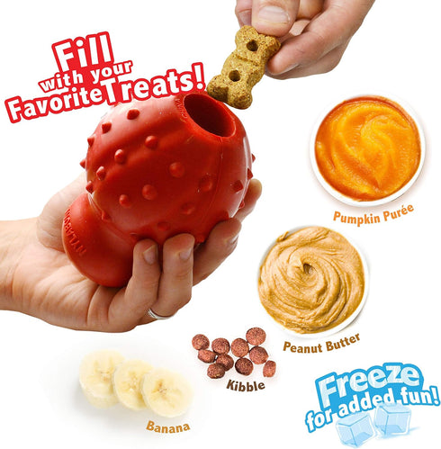 Nylabone Strong Chew Cone Stuffable Chew Toy for Dogs, Bacon Flavored Fillable Treat Toy, Small/Regular - Up to 25 Ibs