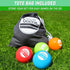 90 mm Set 8 GoSports Soft Bocce Includes Weighted Balls, Pallino and Case, Play Indoors or Outdoors