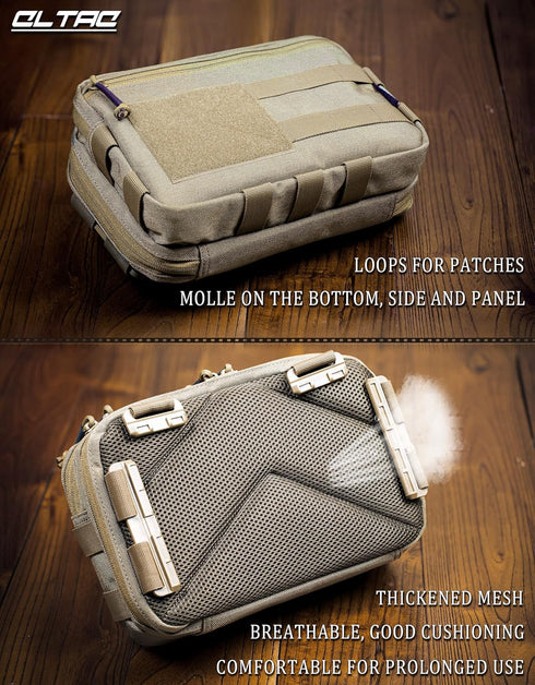 Tactical Chest Rig Bag for Concealed Carry, Molle Pouch IFAK EMT Medical Organizer for Outdoor Activities