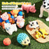 Liliful 9 Pcs Squeak Latex Dog Toys - Soft Rubber Chew Toy Grunting Pig Dog Toy for Small Puppy and Medium Pets