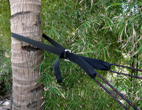 Hammock Bliss Deluxe Cinching Tree Straps, Heavy Duty Extra Long Adjustable Tree Straps, Set of 2 for Camping Hammock