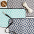 12x18, Bone Dry Machine Washable, Ultra Absorbent Pet Mat, Gray Lattice
