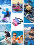 HEETA 2-Pack Waterproof Pouch with Waist Strap, Screen Touchable Dry Bag for Phone Valuables, Swimming, Snorkeling