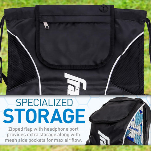 Franklin Sports Deluxe Soccer Backpacks with Ball Holder, Boys + Girls Equipment Bags for Youth + Adult