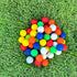 QEOCP 16 54 Pack Foam Golf Practice Balls or Soft Limited Flight Golf Balls, Perfect for Indoor and Backyard Swing
