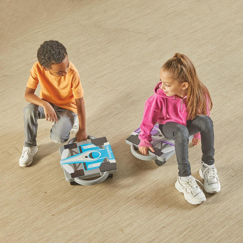 hand2mind Blue Speedway Racer Scooter Board, Floor Scooter Board, Gross Motor Toys, Kids Exercise & Physical Education