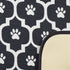 Bone Dry Ultra Absorbent Pet Mat, Machine Washable, 12x18, Black/Off-White Lattice