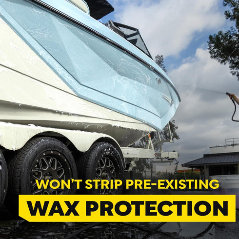 M43 64 Oz Meguiar's Marine/RV Boat Wash, pH-Balanced Boat/RV Wash for Protecting Fiberglass and Gel Coat, Streak-Free
