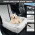 Portable Pet Car Seat for Small to Medium Dogs - Striped Booster Bed (Size M)