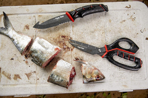 Ugly Stik Tools Gut Hook Bait Fishing Knife, Black