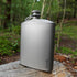 Titanium Flask 7.4 oz (220ml), Ultralight Compact Flask for Camping and Hiking