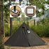 Hot Tent Stove Jack - 7.8" x 9" Square Fireproof Ring for Tents with Stove, Lightweight Silicone Material at 60g