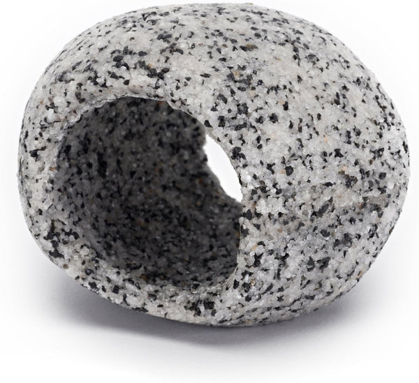Penn-Plax Deco-Replicas Granite Aquarium Ornament & Hideaway - Small Size, White