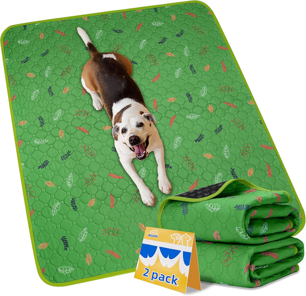 Sunheir 2-Pack Extra Large Reusable Dog Mat for Floor, Dog Playpen, Non-Slip