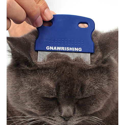 Flea Comb 4Pcs with High Strength Teeth, Pet Dog Cat Grooming Comb Set for Tear Stain Remover