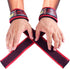 Grip Power Pads PRO Level Cotton Lifting Straps - Neoprene Wrist Pad Support & Silicone Grip, 24" Long, 2" Wide