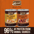 Merrick Grain Free Premium Canned Dog Food, Soft & Healthy, Real Beef & Chicken Variety Pack - 9.5 lb Can, Pack of 1